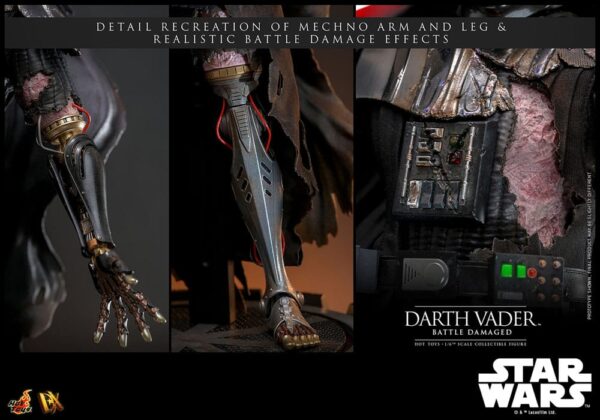 Star Wars Akció Figura 1/6 Darth Vader (Battle Damaged) 35 cm Star Wars Akció Figura 1/6 Darth Vader (Battle Damaged) 35 cm
