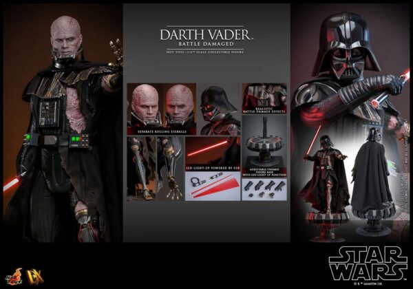 Star Wars Akció Figura 1/6 Darth Vader (Battle Damaged) 35 cm Star Wars Akció Figura 1/6 Darth Vader (Battle Damaged) 35 cm