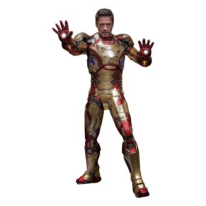 Iron Man 3 Movie Masterpiece Diecast Akció Figura 1/6 Iron Man Mark XLII (2.0) Deluxe 32 cm