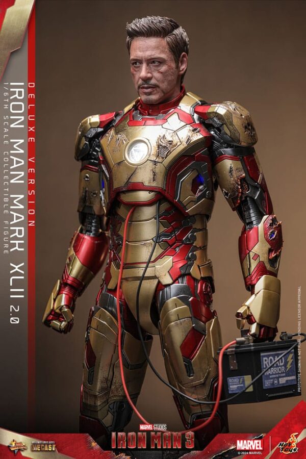 Iron Man 3 Movie Masterpiece Diecast Akció Figura 1/6 Iron Man Mark XLII (2.0) Deluxe 32 cm Iron Man 3 Movie Masterpiece Diecast Akció Figura 1/6 Iron Man Mark XLII (2.0) Deluxe 32 cm