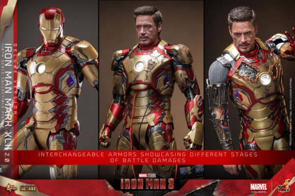 Iron Man 3 Movie Masterpiece Diecast Akció Figura 1/6 Iron Man Mark XLII (2.0) Deluxe 32 cm Iron Man 3 Movie Masterpiece Diecast Akció Figura 1/6 Iron Man Mark XLII (2.0) Deluxe 32 cm