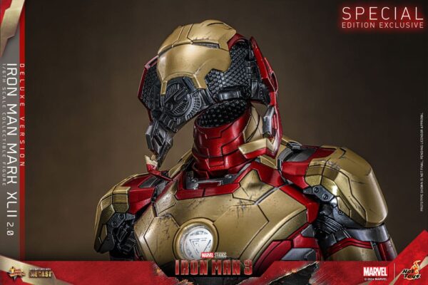 Iron Man 3 Movie Masterpiece Diecast Akció Figura 1/6 Iron Man Mark XLII (2.0) Deluxe 32 cm Iron Man 3 Movie Masterpiece Diecast Akció Figura 1/6 Iron Man Mark XLII (2.0) Deluxe 32 cm