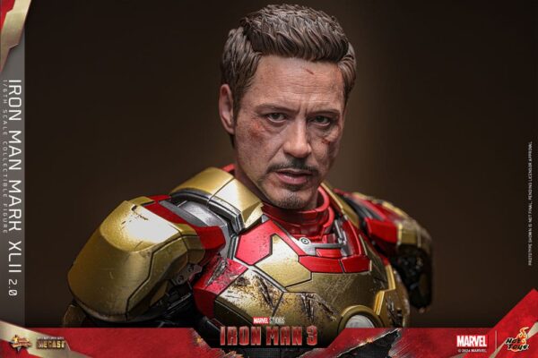 Iron Man 3 Movie Masterpiece Diecast Akció Figura 1/6 Iron Man Mark XLII (2.0) 32 cm