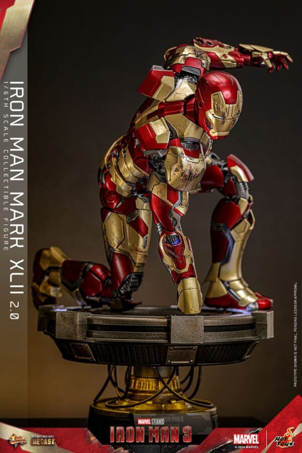 Iron Man 3 Movie Masterpiece Diecast Akció Figura 1/6 Iron Man Mark XLII (2.0) 32 cm