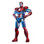 Marvel Comic Diecast Masterpiece Akció Figura 1/6 Iron Patriot Hot Toys Exclusive 32 cm