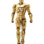 Iron Man Movie Masterpiece Diecast Akció Figura 1/6 Iron Man Mark III (Gold Color Version) Hot Toys Exclusive 33 cm