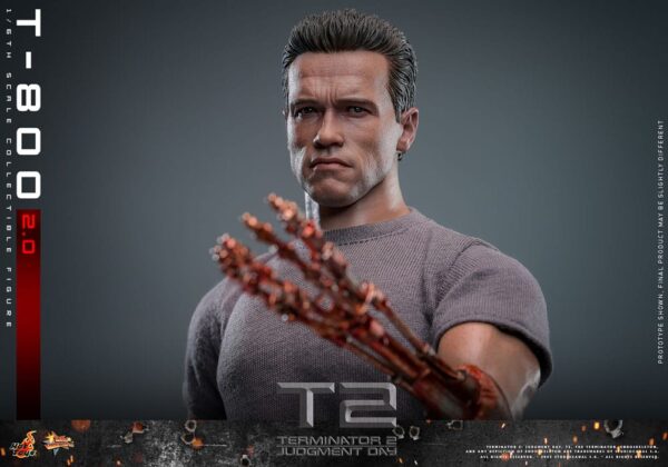 Terminator 2 Movie Masterpiece Akció Figura 1/6 T-800 2.0 32 cm