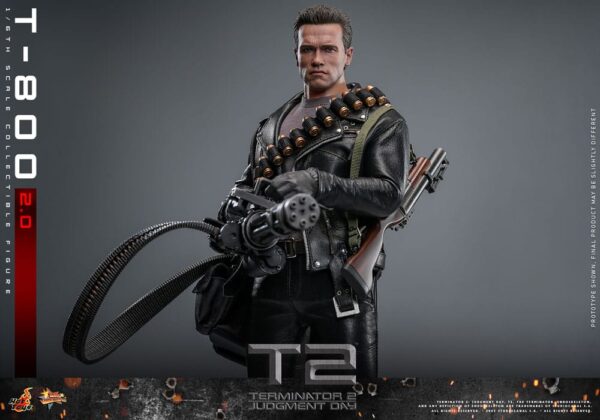 Terminator 2 Movie Masterpiece Akció Figura 1/6 T-800 2.0 32 cm