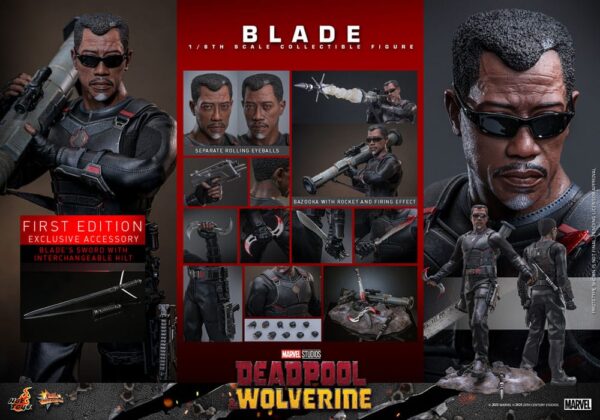 Deadpool & Wolverine Movie Masterpiece Akció Figura 1/6 Blade 30 cm Deadpool & Wolverine Movie Masterpiece Akció Figura 1/6 Blade 30 cm