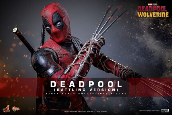 Deadpool & Wolverine Movie Masterpiece Akció Figura 1/6 Deadpool (Battling Version) 31 cm