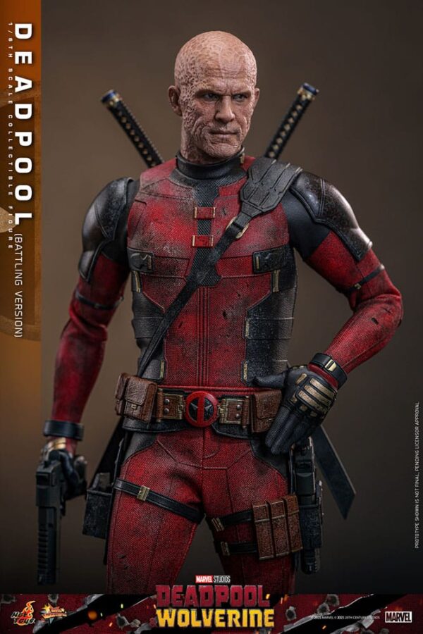 Deadpool & Wolverine Movie Masterpiece Akció Figura 1/6 Deadpool (Battling Version) 31 cm