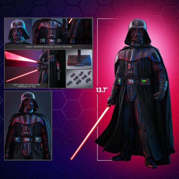 Star Wars Movie Masterpiece Akció Figura 1/6 Darth Vader (Dueling Effect Version) Hot Toys Exclusive 35 cm