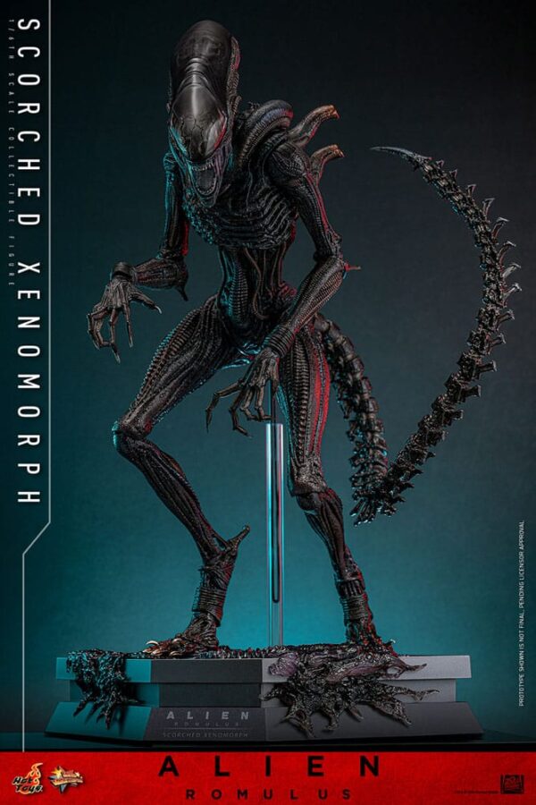 Alien: Romulus Movie Masterpiece Akció Figura 1/6 Scorched Xenomorph 44 cm