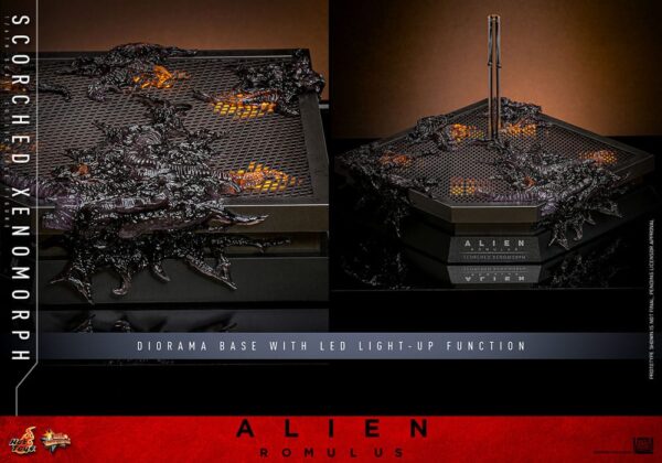 Alien: Romulus Movie Masterpiece Akció Figura 1/6 Scorched Xenomorph 44 cm