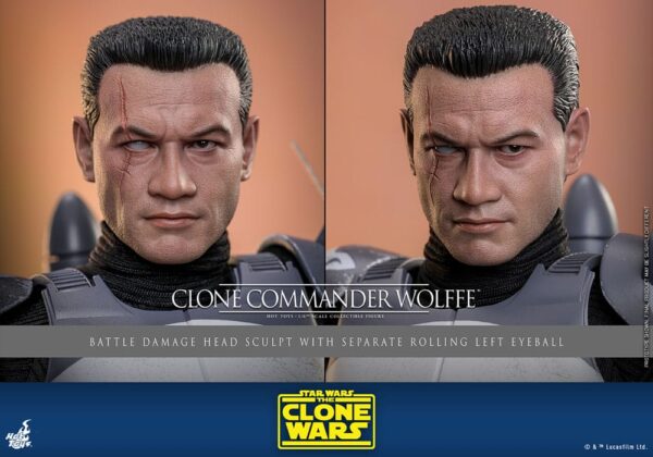 Star Wars: The Clone Wars Akció Figura 1/6 Clone Commander Wolffe 30 cm Star Wars: The Clone Wars Akció Figura 1/6 Clone Commander Wolffe 30 cm