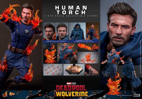 Deadpool & Wolverine Movie Masterpiece Akció Figura 1/6 Human Torch 31 cm Deadpool & Wolverine Movie Masterpiece Akció Figura 1/6 Human Torch 31 cm