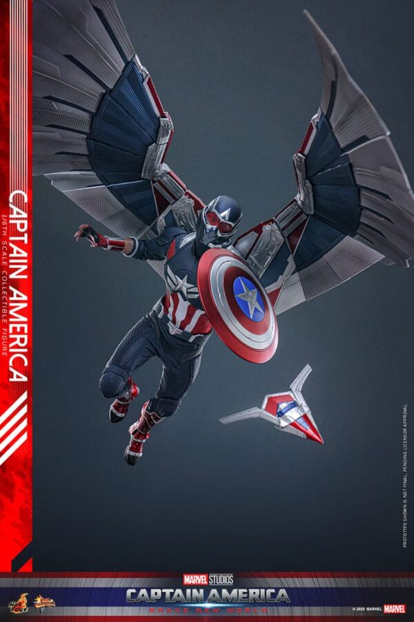 Captain America: Brave New World Movie Masterpiece Akció Figura 1/6 Captain America 30 cm