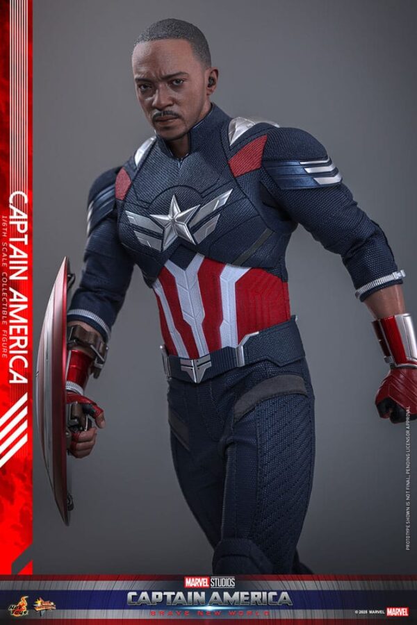 Captain America: Brave New World Movie Masterpiece Akció Figura 1/6 Captain America 30 cm