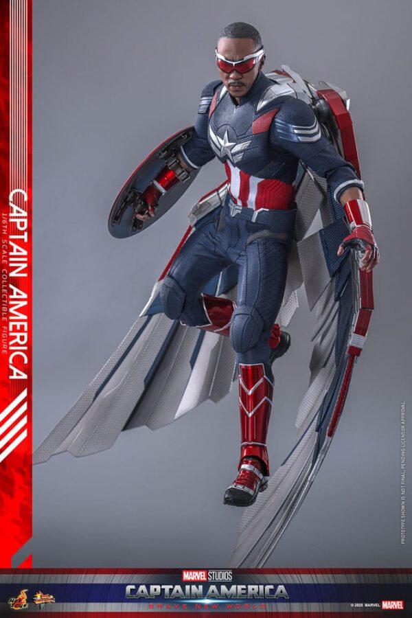 Captain America: Brave New World Movie Masterpiece Akció Figura 1/6 Captain America 30 cm