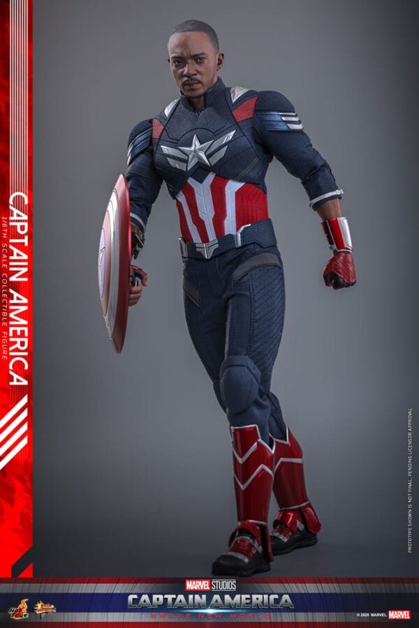 Captain America: Brave New World Movie Masterpiece Akció Figura 1/6 Captain America 30 cm