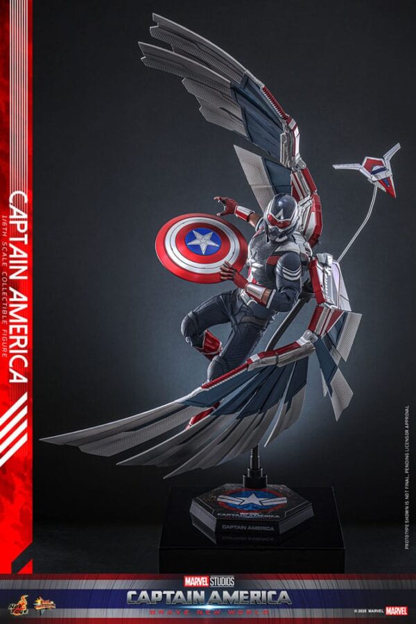 Captain America: Brave New World Movie Masterpiece Akció Figura 1/6 Captain America 30 cm
