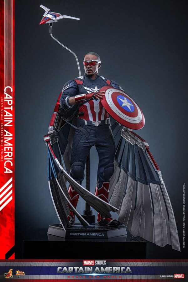 Captain America: Brave New World Movie Masterpiece Akció Figura 1/6 Captain America 30 cm