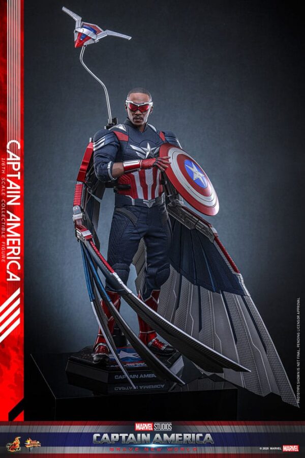 Captain America: Brave New World Movie Masterpiece Akció Figura 1/6 Captain America 30 cm