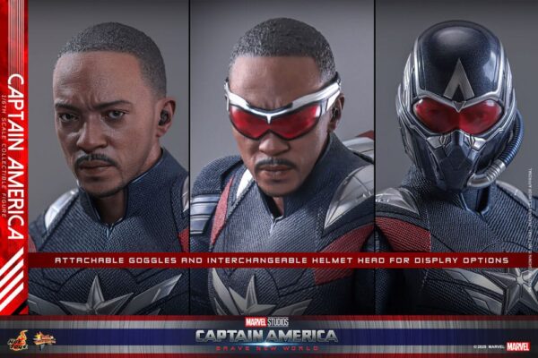 Captain America: Brave New World Movie Masterpiece Akció Figura 1/6 Captain America 30 cm