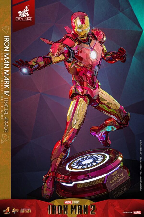 Iron Man Movie Masterpiece Diecast Akció Figura 1/6 Iron Man Mark VI (Fractal Armor) Hot Toys Exclusive 33 cm Iron Man Movie Masterpiece Diecast Akció Figura 1/6 Iron Man Mark VI (Fractal Armor) Hot Toys Exclusive 33 cm