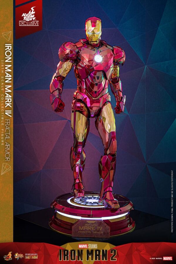 Iron Man Movie Masterpiece Diecast Akció Figura 1/6 Iron Man Mark VI (Fractal Armor) Hot Toys Exclusive 33 cm Iron Man Movie Masterpiece Diecast Akció Figura 1/6 Iron Man Mark VI (Fractal Armor) Hot Toys Exclusive 33 cm