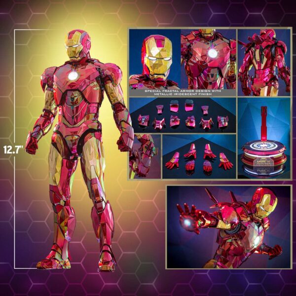 Iron Man Movie Masterpiece Diecast Akció Figura 1/6 Iron Man Mark VI (Fractal Armor) Hot Toys Exclusive 33 cm Iron Man Movie Masterpiece Diecast Akció Figura 1/6 Iron Man Mark VI (Fractal Armor) Hot Toys Exclusive 33 cm