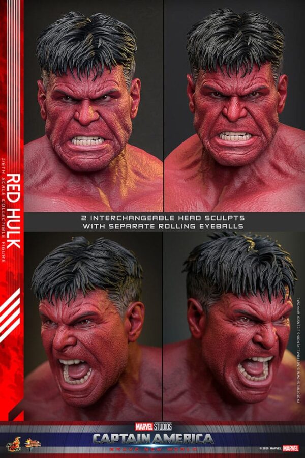 Captain America: Brave New World Movie Masterpiece Akció Figura 1/6 Red Hulk 47 cm Captain America: Brave New World Movie Masterpiece Akció Figura 1/6 Red Hulk 47 cm
