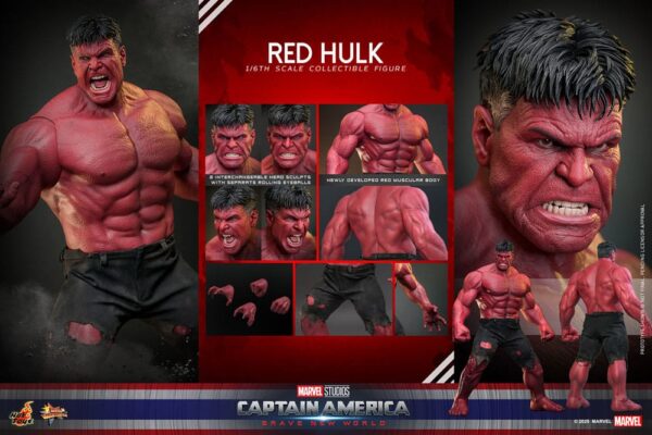 Captain America: Brave New World Movie Masterpiece Akció Figura 1/6 Red Hulk 47 cm Captain America: Brave New World Movie Masterpiece Akció Figura 1/6 Red Hulk 47 cm