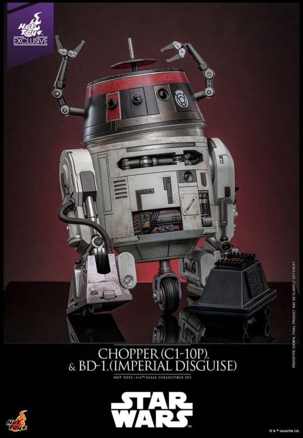 Star Wars Akció Figura Set 1/6 Chopper (C1-10P™) & BD-1™ (Imperial Disguise) 18 cm & 8 cm Star Wars Akció Figura Set 1/6 Chopper (C1-10P™) & BD-1™ (Imperial Disguise) 18 cm & 8 cm