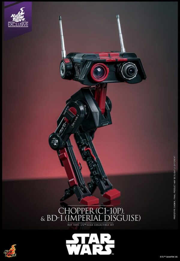 Star Wars Akció Figura Set 1/6 Chopper (C1-10P™) & BD-1™ (Imperial Disguise) 18 cm & 8 cm Star Wars Akció Figura Set 1/6 Chopper (C1-10P™) & BD-1™ (Imperial Disguise) 18 cm & 8 cm