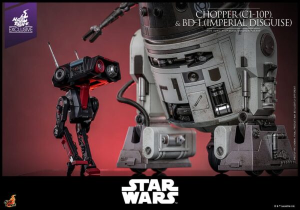 Star Wars Akció Figura Set 1/6 Chopper (C1-10P™) & BD-1™ (Imperial Disguise) 18 cm & 8 cm Star Wars Akció Figura Set 1/6 Chopper (C1-10P™) & BD-1™ (Imperial Disguise) 18 cm & 8 cm