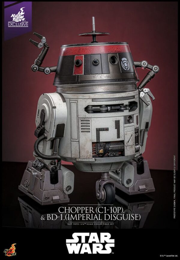 Star Wars Akció Figura Set 1/6 Chopper (C1-10P™) & BD-1™ (Imperial Disguise) 18 cm & 8 cm Star Wars Akció Figura Set 1/6 Chopper (C1-10P™) & BD-1™ (Imperial Disguise) 18 cm & 8 cm