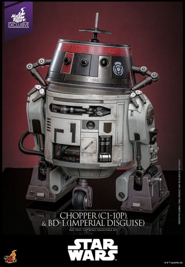 Star Wars Akció Figura Set 1/6 Chopper (C1-10P™) & BD-1™ (Imperial Disguise) 18 cm & 8 cm Star Wars Akció Figura Set 1/6 Chopper (C1-10P™) & BD-1™ (Imperial Disguise) 18 cm & 8 cm