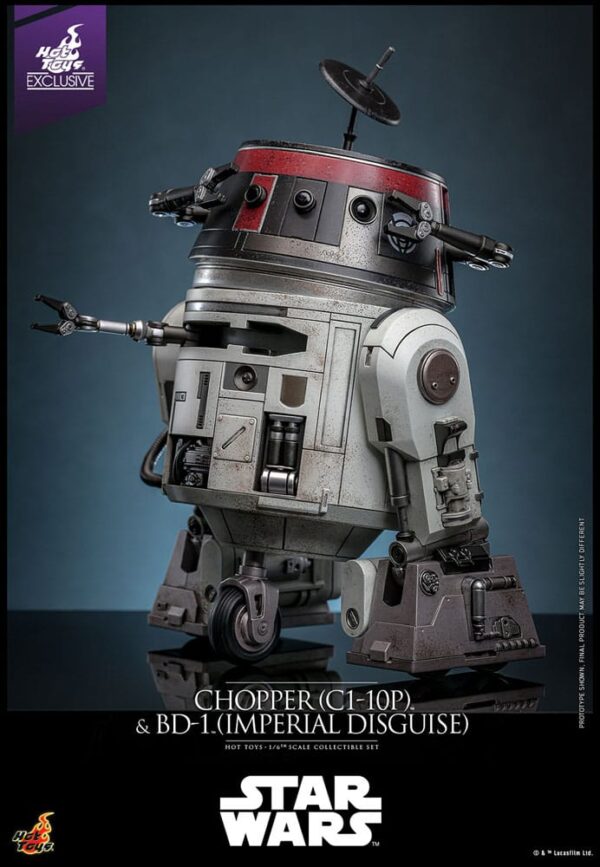 Star Wars Akció Figura Set 1/6 Chopper (C1-10P™) & BD-1™ (Imperial Disguise) 18 cm & 8 cm Star Wars Akció Figura Set 1/6 Chopper (C1-10P™) & BD-1™ (Imperial Disguise) 18 cm & 8 cm