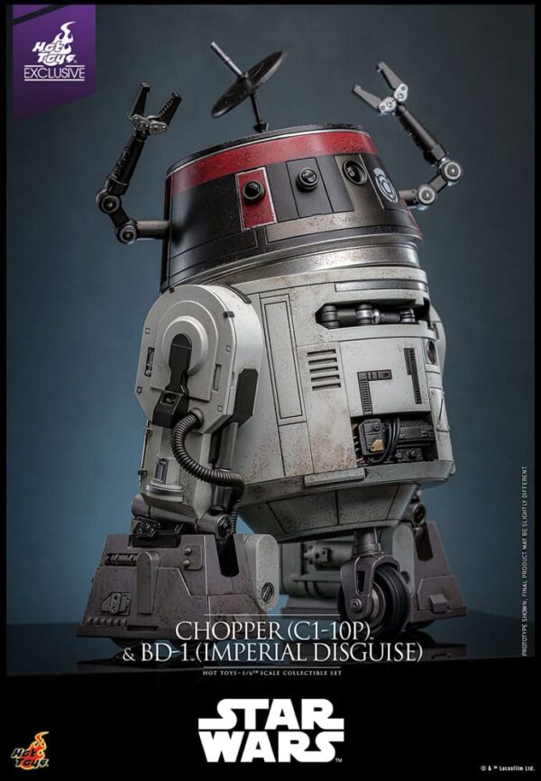 Star Wars Akció Figura Set 1/6 Chopper (C1-10P™) & BD-1™ (Imperial Disguise) 18 cm & 8 cm Star Wars Akció Figura Set 1/6 Chopper (C1-10P™) & BD-1™ (Imperial Disguise) 18 cm & 8 cm