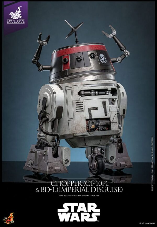 Star Wars Akció Figura Set 1/6 Chopper (C1-10P™) & BD-1™ (Imperial Disguise) 18 cm & 8 cm Star Wars Akció Figura Set 1/6 Chopper (C1-10P™) & BD-1™ (Imperial Disguise) 18 cm & 8 cm