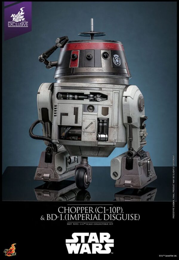 Star Wars Akció Figura Set 1/6 Chopper (C1-10P™) & BD-1™ (Imperial Disguise) 18 cm & 8 cm Star Wars Akció Figura Set 1/6 Chopper (C1-10P™) & BD-1™ (Imperial Disguise) 18 cm & 8 cm