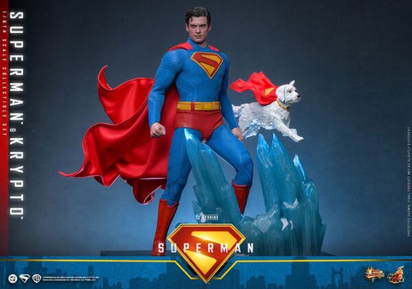 Superman (2025) Movie Masterpiece Akció Figura 1/6 Superman & Krypto 33 cm