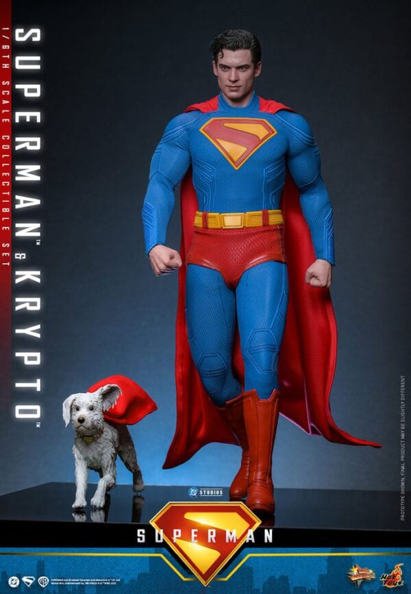 Superman (2025) Movie Masterpiece Akció Figura 1/6 Superman & Krypto 33 cm
