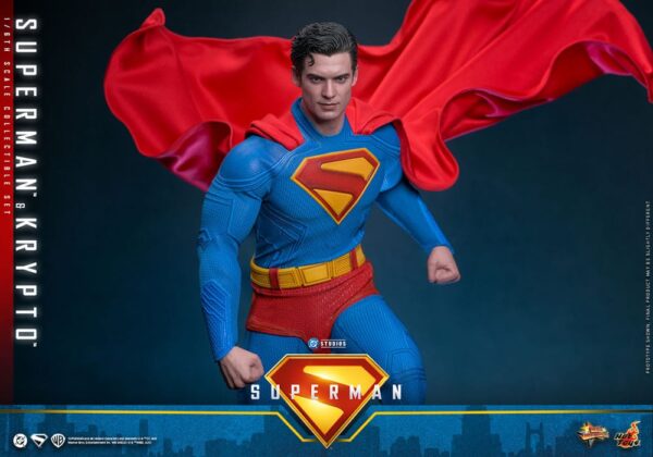 Superman (2025) Movie Masterpiece Akció Figura 1/6 Superman & Krypto 33 cm