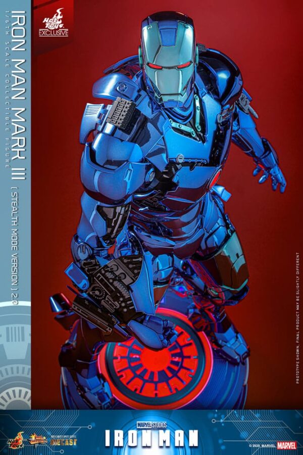 Iron Man Movie Masterpiece Diecast Akció Figura 1/6 Iron Man Mark III (Stealth Mode Ver.) 2.0 Hot Toys Exclusive 33 cm Iron Man Movie Masterpiece Diecast Akció Figura 1/6 Iron Man Mark III (Stealth Mode Ver.) 2.0 Hot Toys Exclusive 33 cm