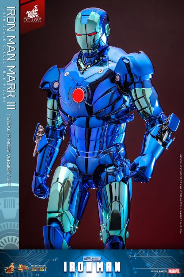 Iron Man Movie Masterpiece Diecast Akció Figura 1/6 Iron Man Mark III (Stealth Mode Ver.) 2.0 Hot Toys Exclusive 33 cm Iron Man Movie Masterpiece Diecast Akció Figura 1/6 Iron Man Mark III (Stealth Mode Ver.) 2.0 Hot Toys Exclusive 33 cm