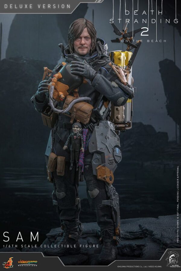 Death Stranding 2: On the Beach Videogame Masterpiece Akció Figura 1/6 Sam (Deluxe Version) 31 cm