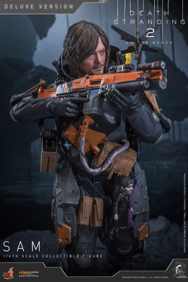 Death Stranding 2: On the Beach Videogame Masterpiece Akció Figura 1/6 Sam (Deluxe Version) 31 cm