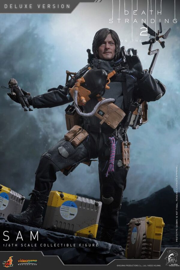 Death Stranding 2: On the Beach Videogame Masterpiece Akció Figura 1/6 Sam (Deluxe Version) 31 cm
